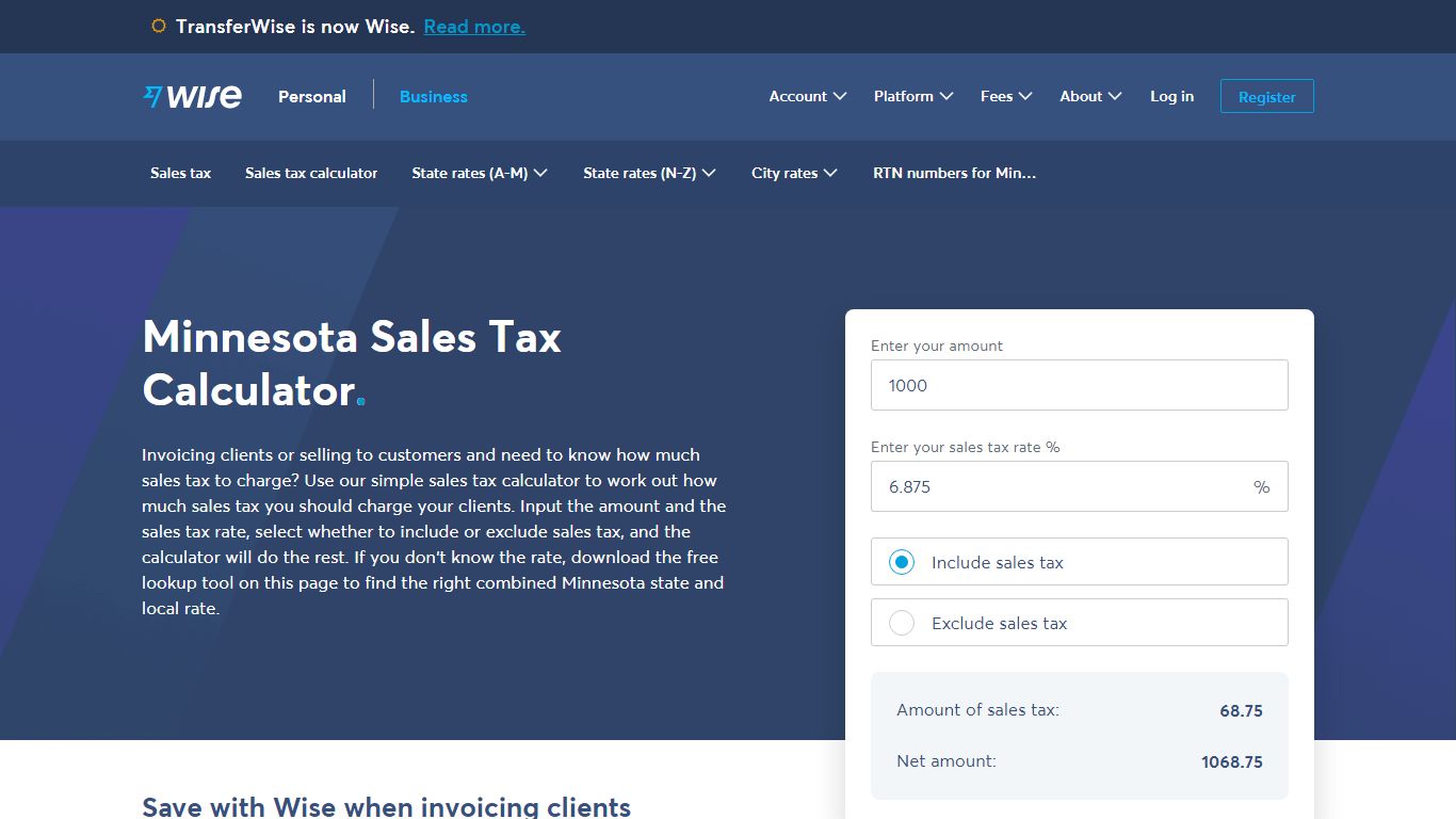 Minnesota Sales Tax | Calculator and Local Rates | 2021 - Wise
